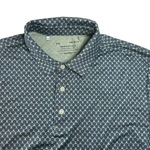 Under Armour The Playoff Polo Men’s Large Golf Balloon AOP Country Club Blue